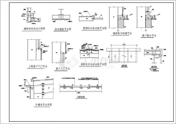 某地单层轻型门式钢架厂房施工图纸-图二