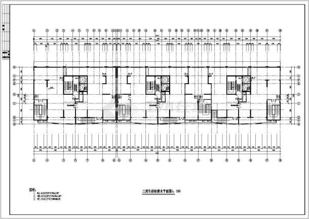 某16层住宅给排水消防施工设计图-图二