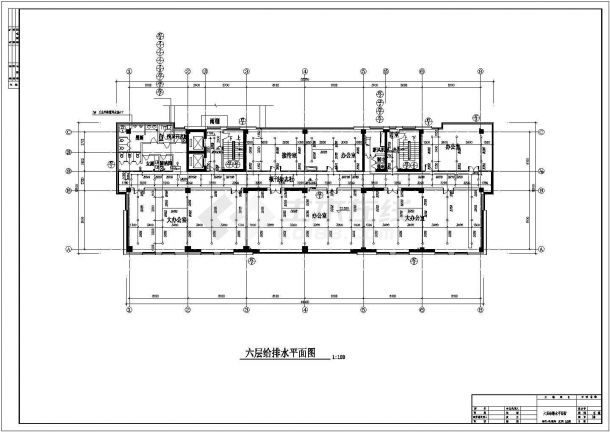 某八层综合楼给排水施工图设计（带总图，计算书）-图二