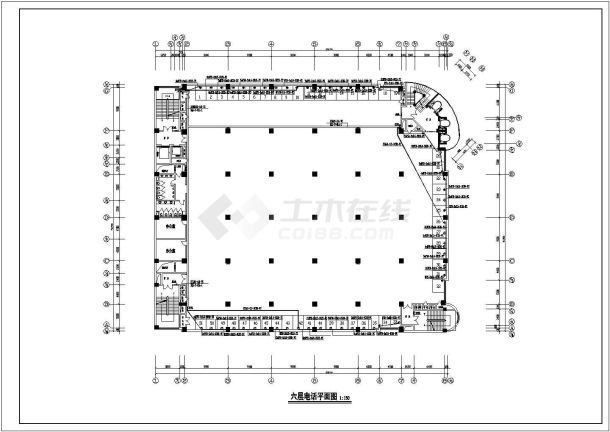 某十三层商场电气设计CAD施工图-图二