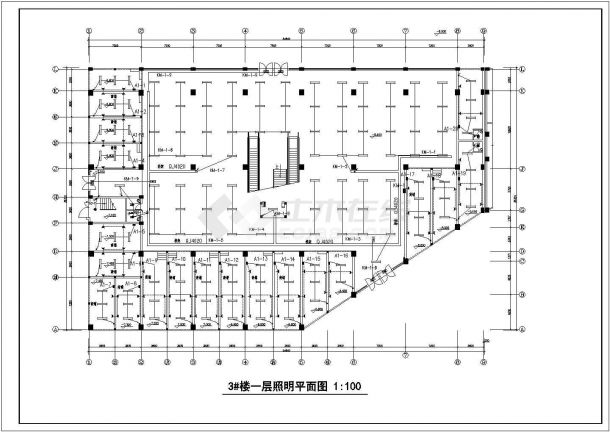 某五层商住楼电气设计CAD施工图-图一