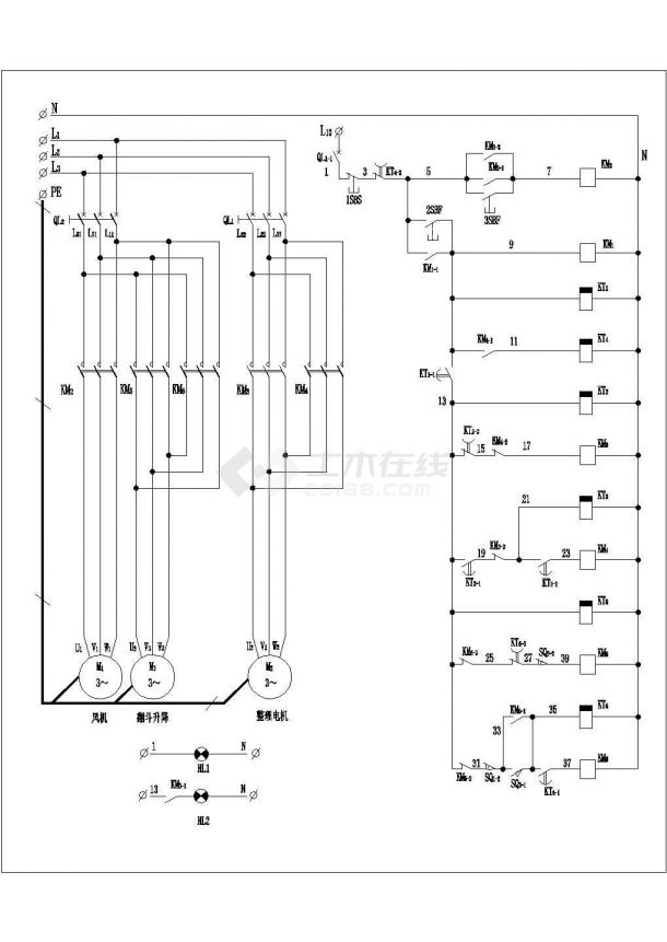 简单实用的整理机电气原理图（共3张）-图二