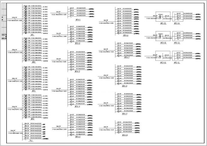 某四层商场电气设计方案CAD施工图_图1