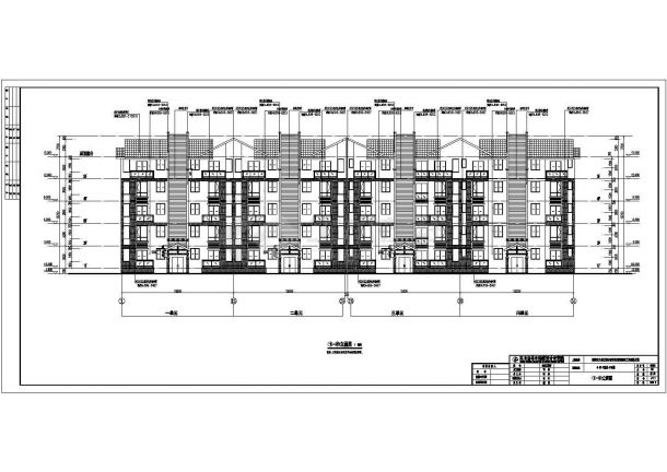 都江堰某地五层砖混结构住宅楼建筑设计施工图纸-图一