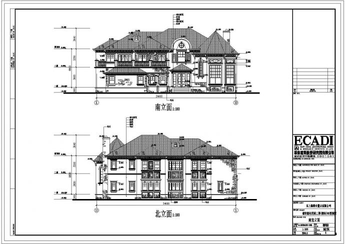 某地两层框架结构别墅建筑设计方案图_图1