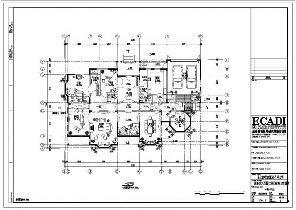某地2层双拼式别墅建筑设计方案图-图二