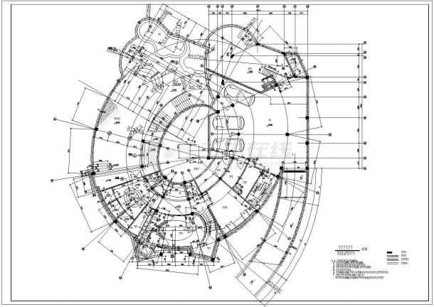 某英式别墅石材整套设计施工CAD方案图-图二
