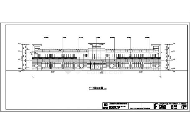 大连某韩国企业办公楼全套施工图之建筑图纸-图一