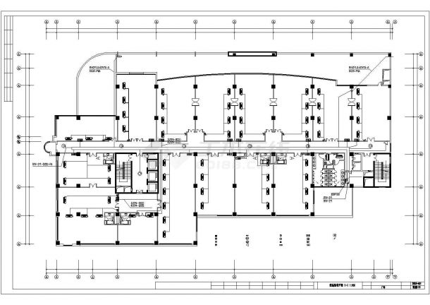 某商业广场全套电气设计施工CAD图方案-图一