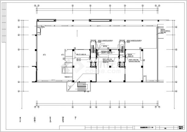 某商业广场全套电气设计施工CAD图方案-图二