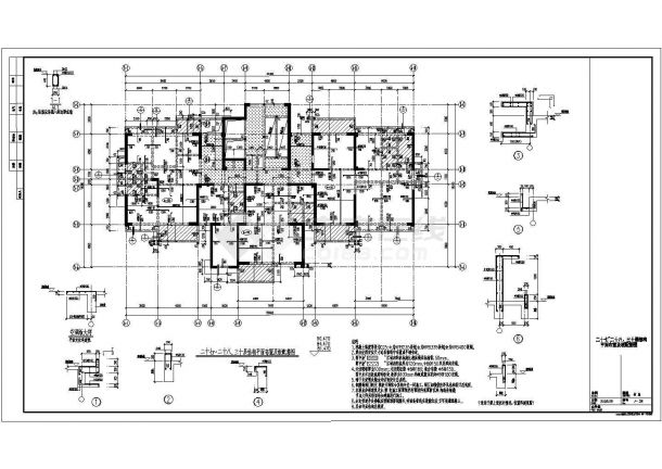 某31层剪力墙住宅楼上部结构施工图-图二