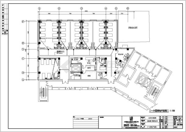 某地区六层医院建筑结构施工图（含水暖电）-图二