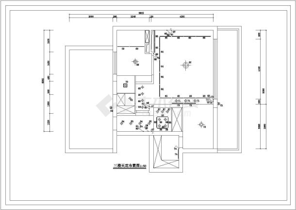 某地砖混结构三层别墅全套装修施工图-图一