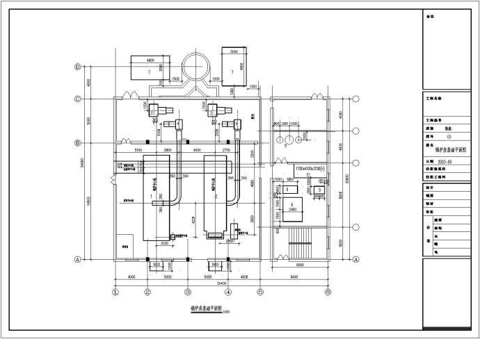 某小区集中供热热水锅炉全套设计施工图_图1