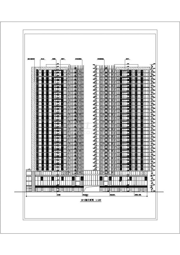 安徽鸿翔房地产开发32层高层住宅全套施工图纸-图二