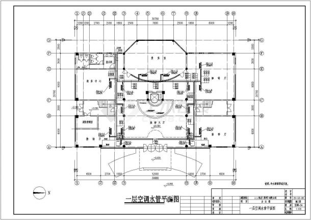 六层办公楼全套电气设计方案CAD施工图纸-图一