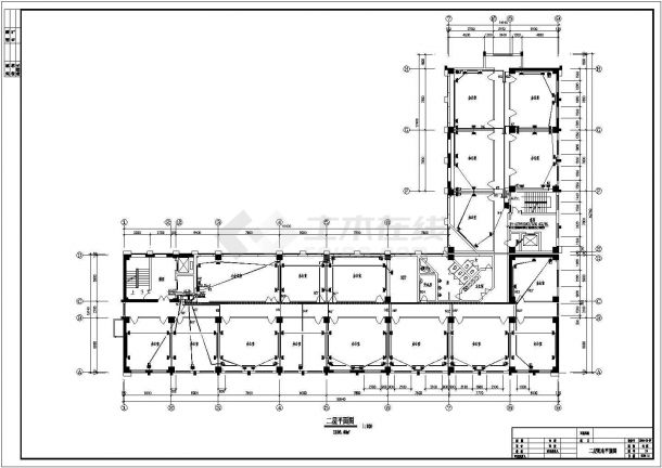 十三层办公楼强电气设计CAD施工图-图二