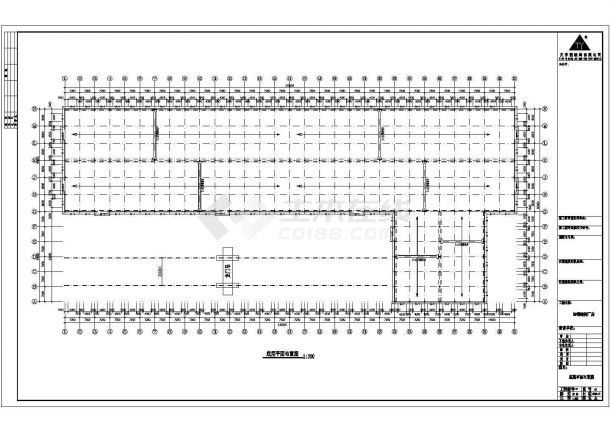 某公司第八号厂房钢结构工程CAD设计图-图一