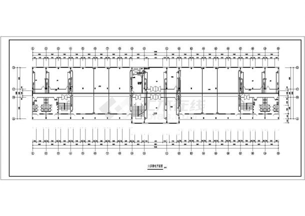 某地六层办公楼电气设计CAD施工图-图二