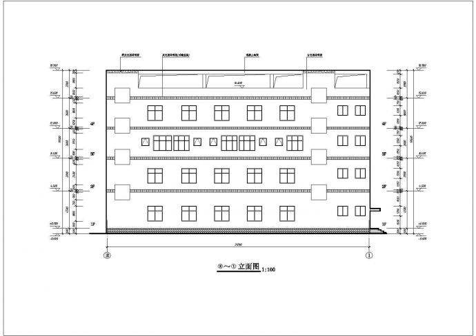 某卫生院四层住院楼建筑设计施工图_图1