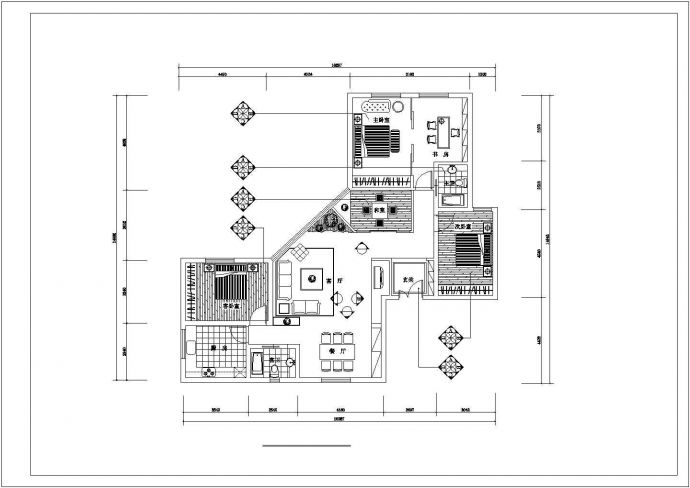 [广州]某室内家装精选cad方案施工图纸_图1
