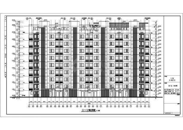 某地上10层住宅建筑设计施工图纸-图一