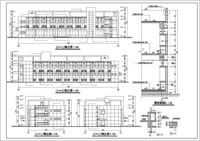 南京某厂区二层办公楼建筑设计施工图_图1