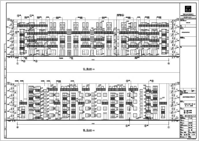 某小区三套五层住宅楼建筑设计施工图_图1