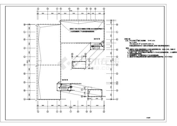 1025平方米2层宿舍电气设计cad图-图一