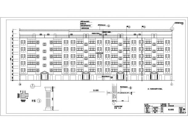 某地六层砖混结构住宅楼建筑设计方案图-图二