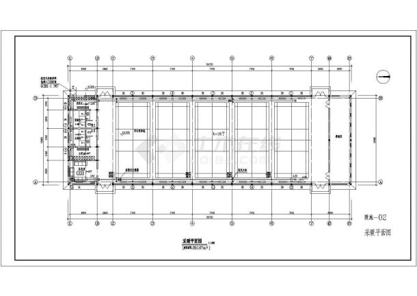 810.67平方米羽毛球馆采暖设计图纸-图二