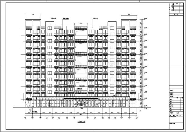 某地区某小区11层住宅建筑设计施工图-图二