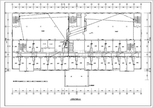 产品展览楼电气设计方案CAD施工图-图二