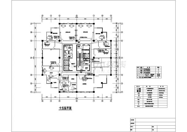 高层写字楼综合电气设计CAD施工图-图一