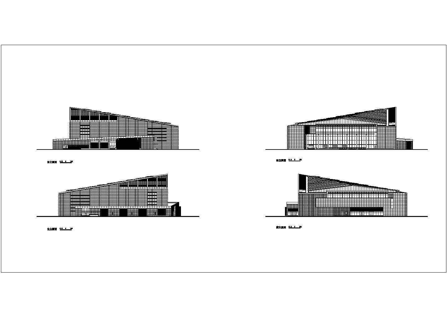 东莞市某三层展示中心建筑方案设计图