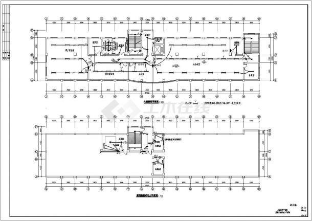 环境监测综合楼电气设计CAD施工图-图一