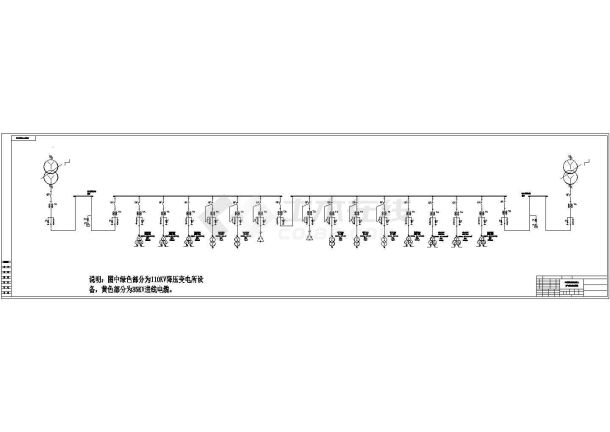 高低压系统cad图（某钢铁公司电气设计）-图一