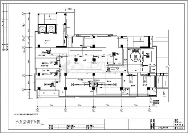 佛山某六层办公楼空调设计施工图纸-图一