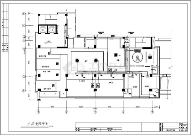佛山某六层办公楼空调设计施工图纸-图二