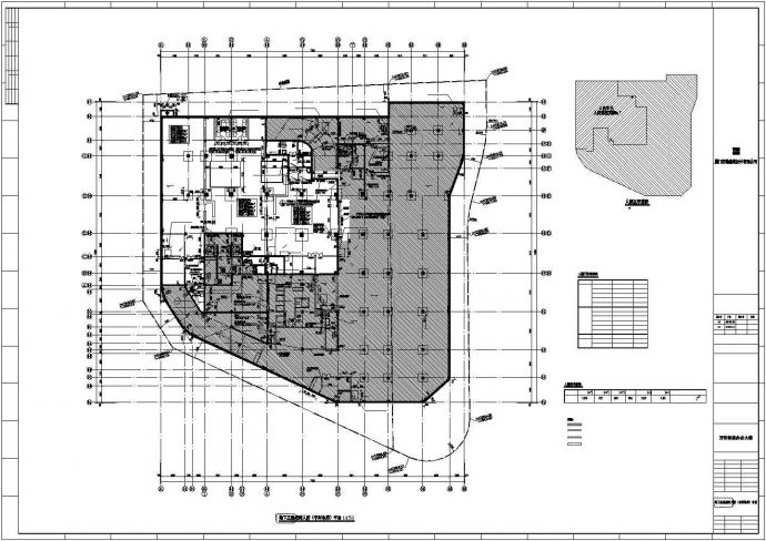 办公大楼地下室结构建筑施工图纸（共9张）_图1