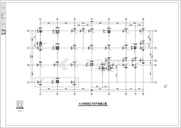 办公大楼结构设计图纸（共16张）-图二