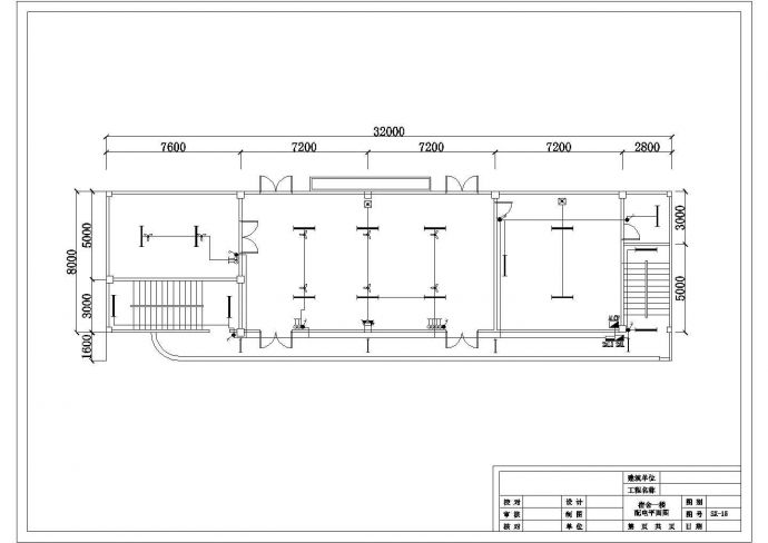 六层厂房车间电气设计CAD施工图_图1