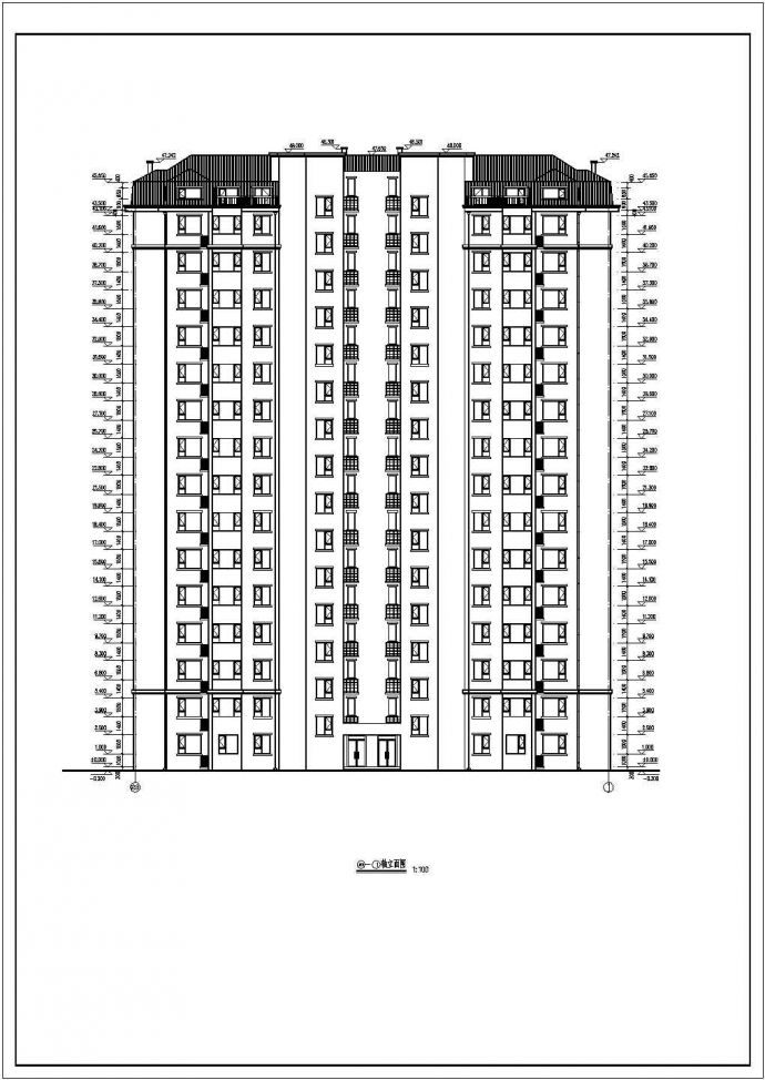 某小区15层剪力墙结构住宅楼建筑设计施工图_图1