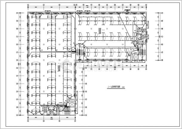 厂房电气设计方案CAD施工平面图-图二