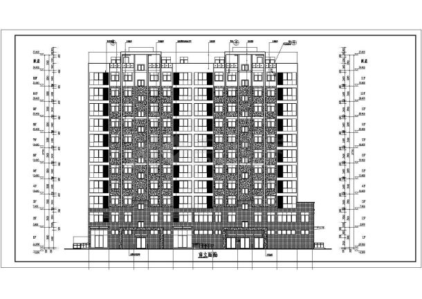 某地11+1层框架结构住宅楼建筑设计施工图-图二