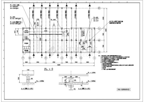 某公司钢结构工程制造CAD设计图-图一