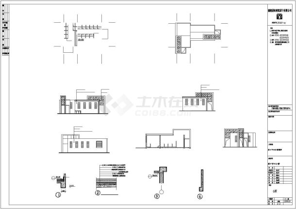 某地小学1层公厕建筑设计方案图（共5套）-图一