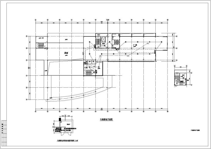 六层综合厂房电气设计CAD施工图_图1