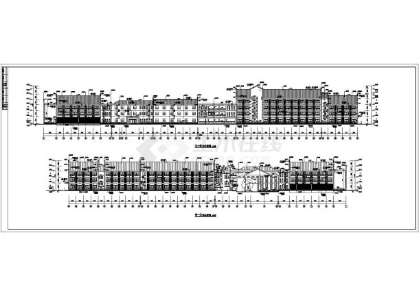 某地四层砖混结构老年公寓建筑设计方案图-图二
