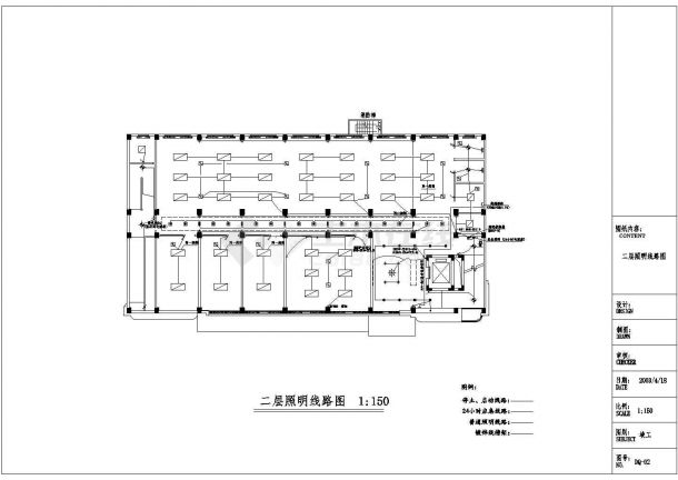 东莞某厂房给排水与电气设计CAD施工图-图二